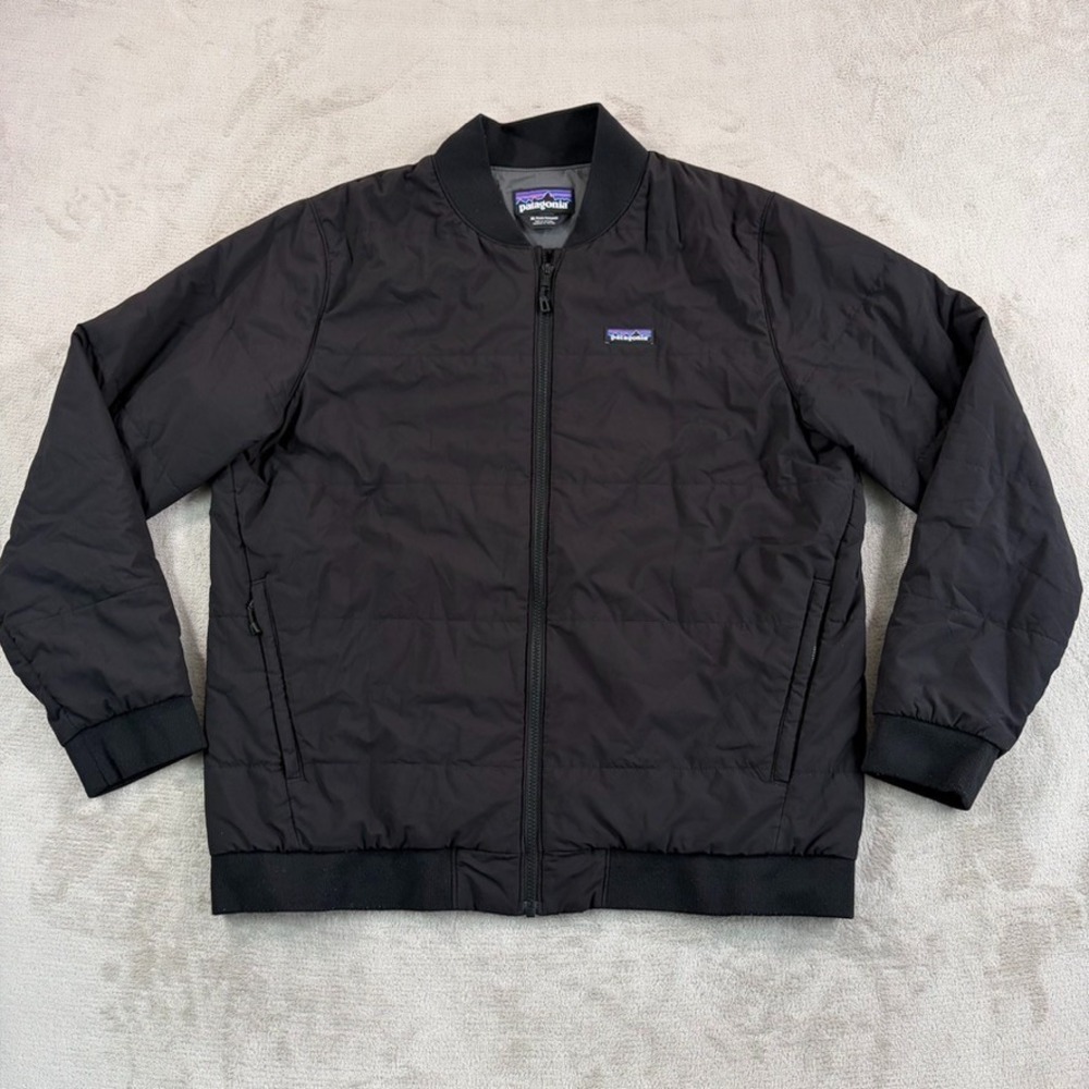 Patagonia Zemer Bomber Jacket in Black Men XL‎ THERMOLITE Stretch DWR GorpCore